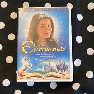 Ella Enchanted DVD - Blue Cover with Gold Title
